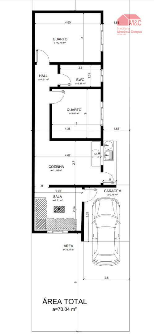 Casa à venda com 2 quartos, 70m² - Foto 3