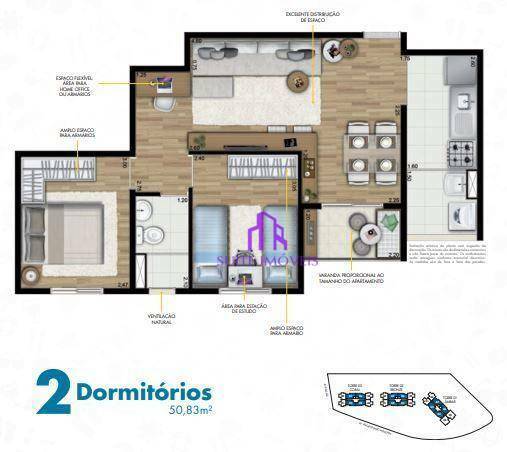 Apartamento à venda com 2 quartos, 45m² - Foto 14