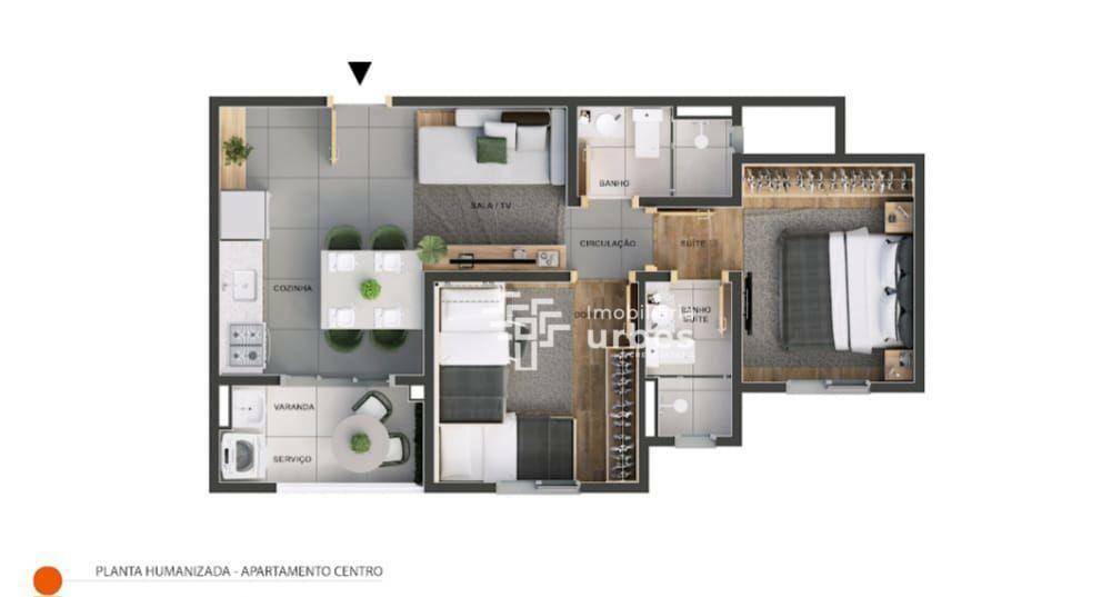 Apartamento à venda com 2 quartos, 48m² - Foto 2