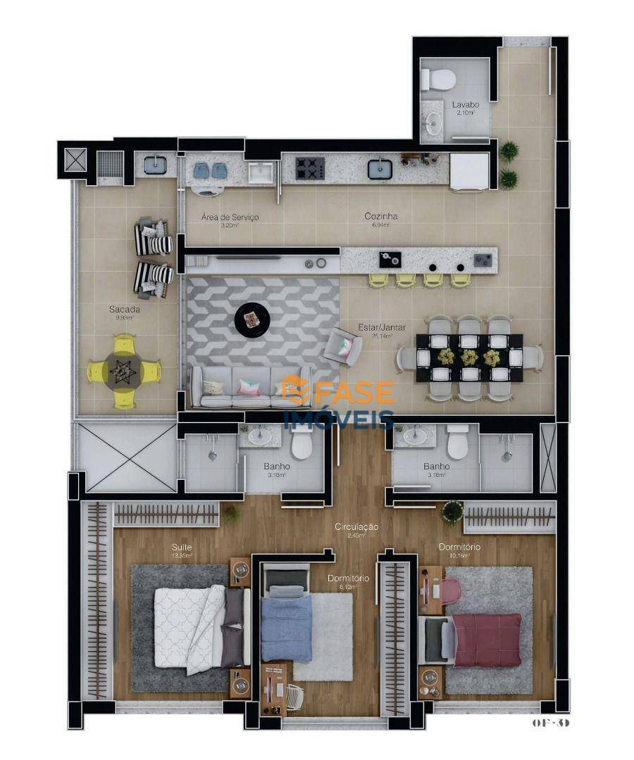 Apartamento à venda com 3 quartos, 101m² - Foto 17