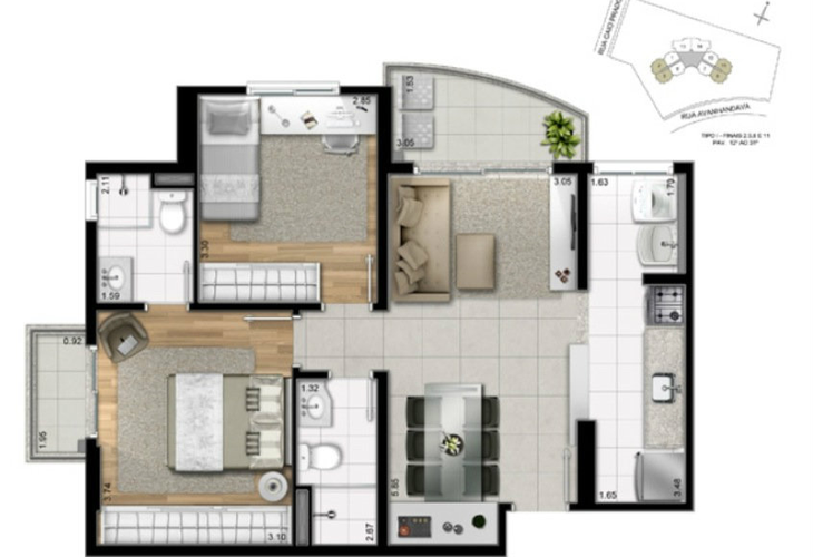 Apartamento à venda com 1 quarto, 42m² - Foto 19