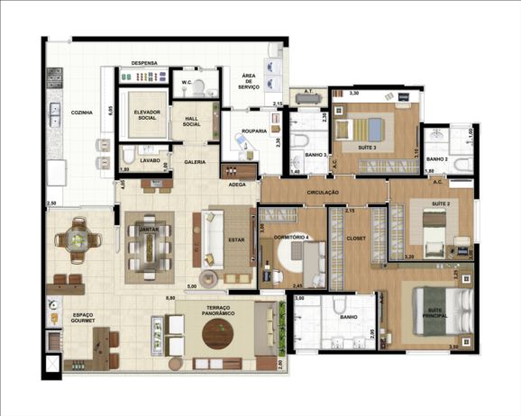 Apartamento à venda com 4 quartos, 178m² - Foto 18