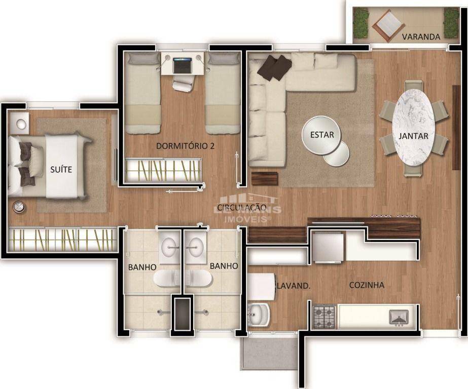 Apartamento à venda com 2 quartos, 66m² - Foto 40