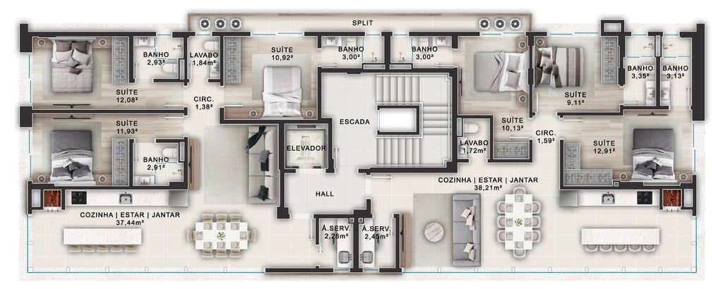 Apartamento à venda com 3 quartos, 94m² - Foto 18