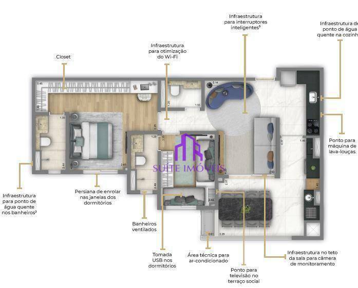 Apartamento à venda com 3 quartos, 90m² - Foto 7