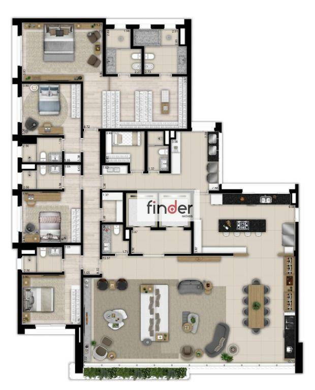 Apartamento à venda com 4 quartos, 346m² - Foto 23