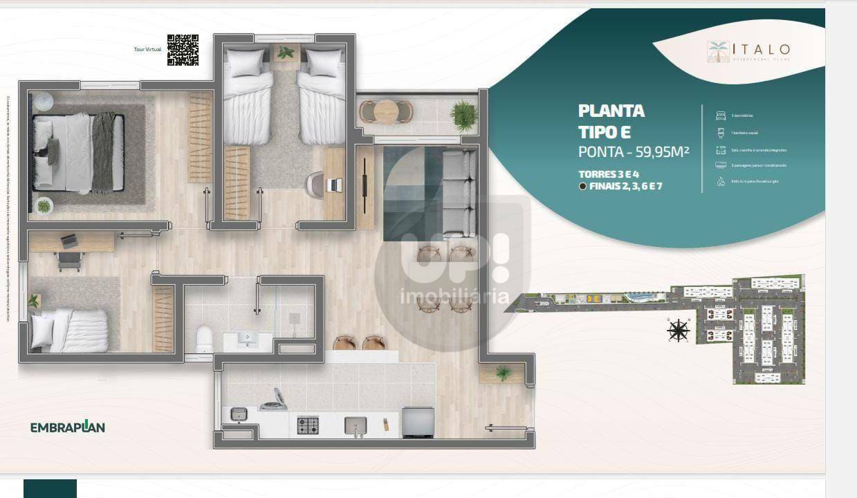 Apartamento à venda com 2 quartos, 49m² - Foto 7