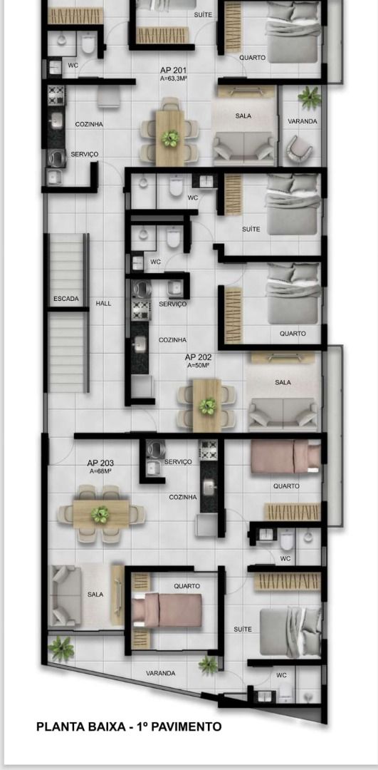 Apartamento à venda com 2 quartos, 48m² - Foto 3