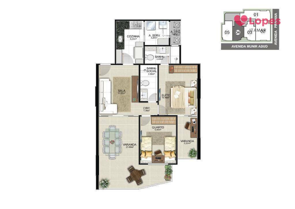 Apartamento à venda com 2 quartos, 82m² - Foto 12