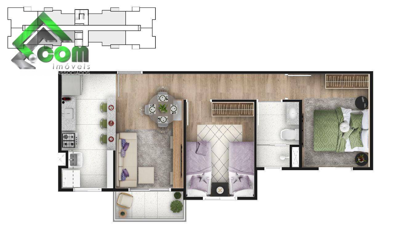 Apartamento à venda com 2 quartos, 66m² - Foto 5