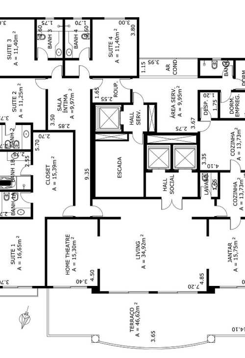 Apartamento à venda com 4 quartos, 332m² - Foto 6