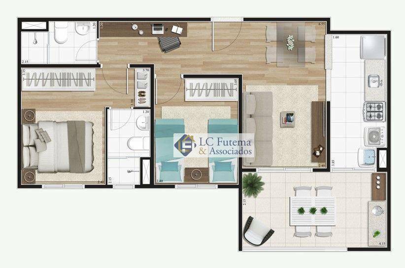 Apartamento à venda com 2 quartos, 61m² - Foto 20