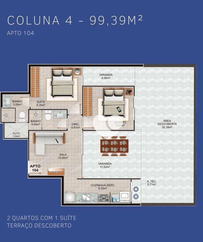 Apartamento à venda com 2 quartos, 69m² - Foto 33