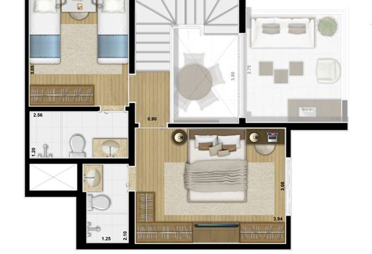 Apartamento à venda com 1 quarto, 41m² - Foto 12