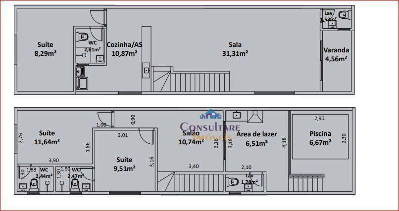 Casa à venda com 3 quartos, 155m² - Foto 4