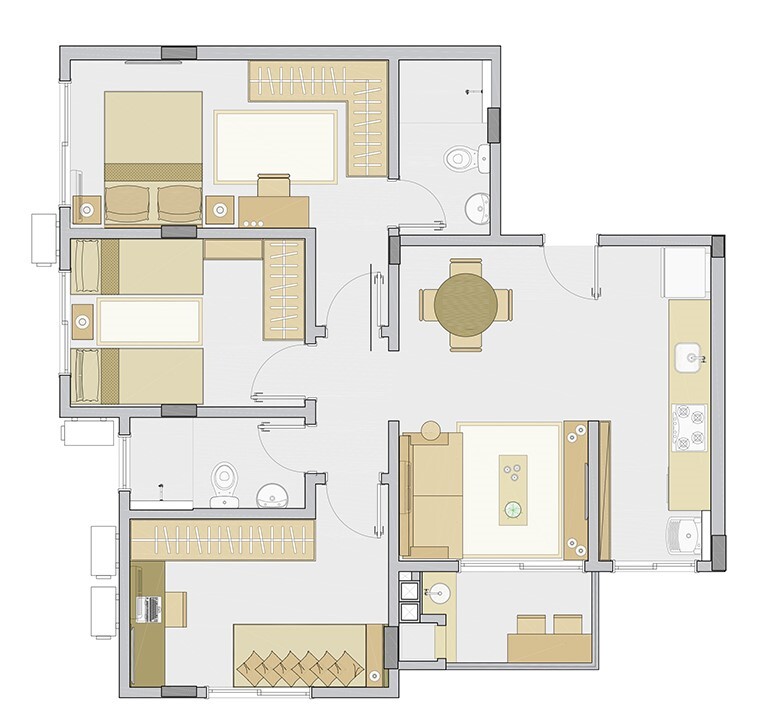 Apartamento à venda com 3 quartos, 69m² - Foto 7