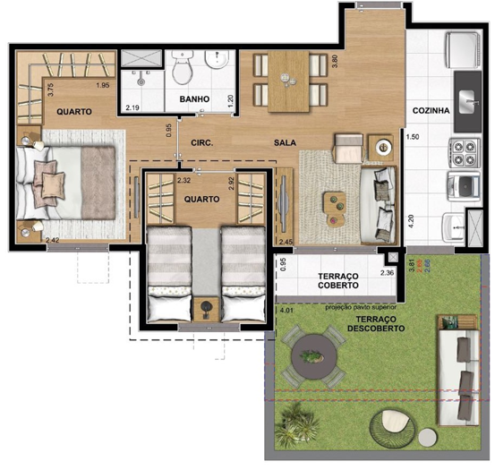 Apartamento à venda com 2 quartos, 449m² - Foto 25