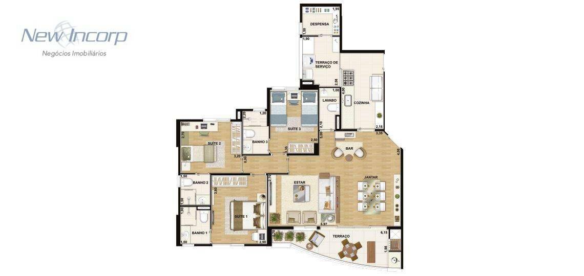 Apartamento à venda com 3 quartos, 109m² - Foto 69