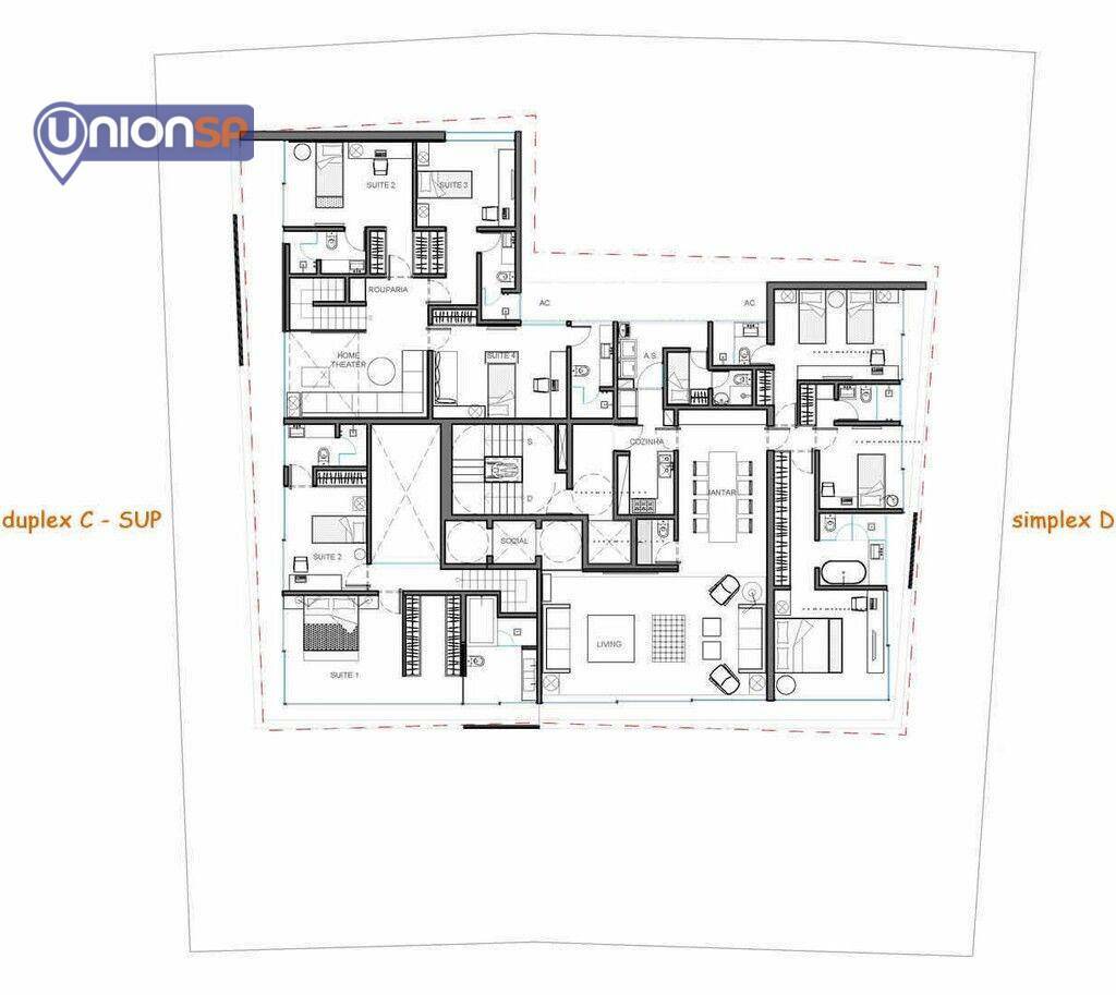 Apartamento à venda com 3 quartos, 182m² - Foto 14