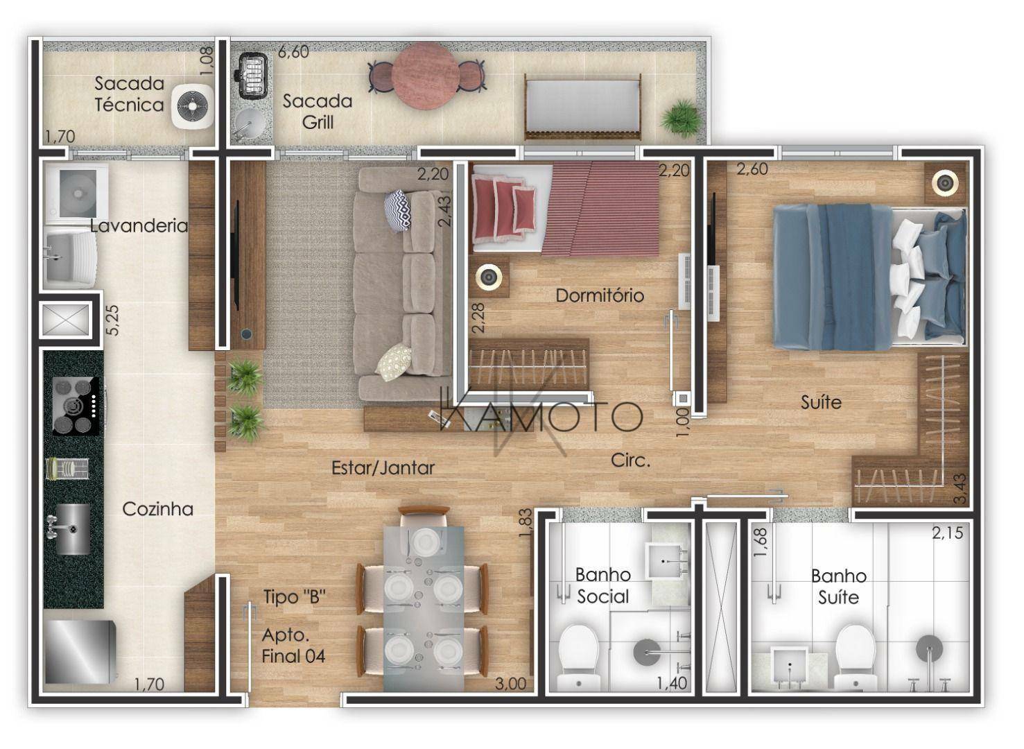 Apartamento à venda com 2 quartos, 60m² - Foto 21