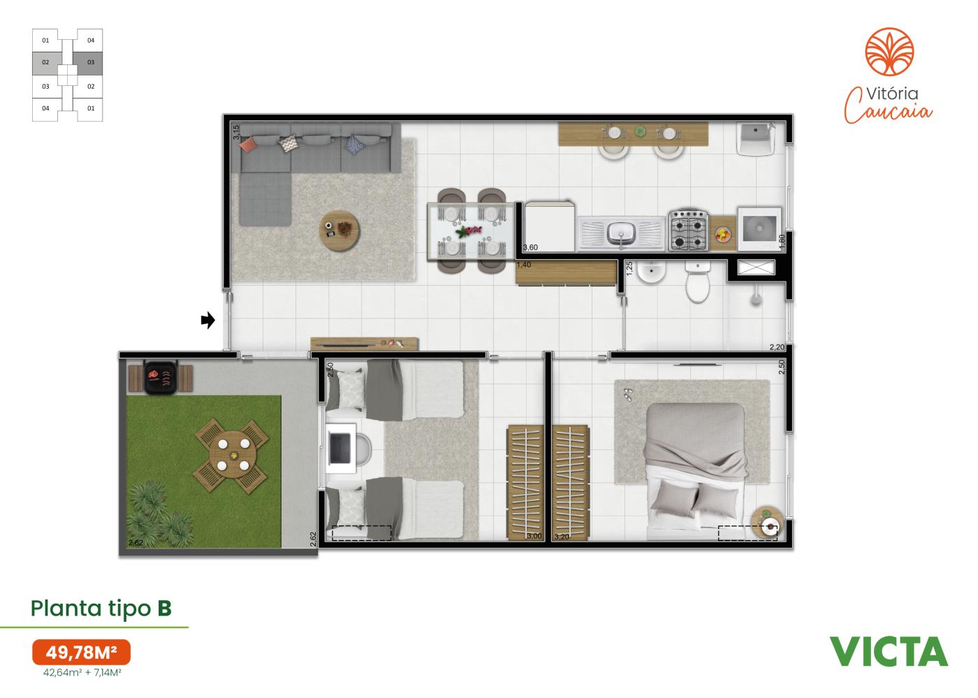 Apartamento à venda com 2 quartos, 42m² - Foto 17