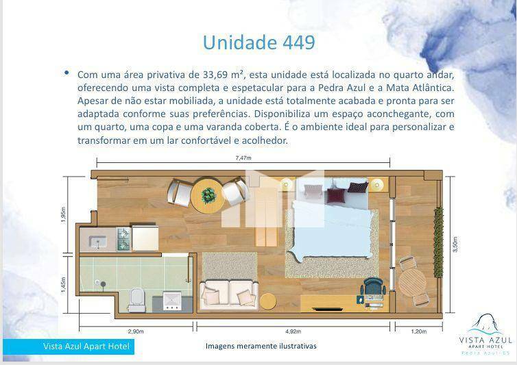 Flat/Apart Hotel à venda com 1 quarto, 55m² - Foto 21