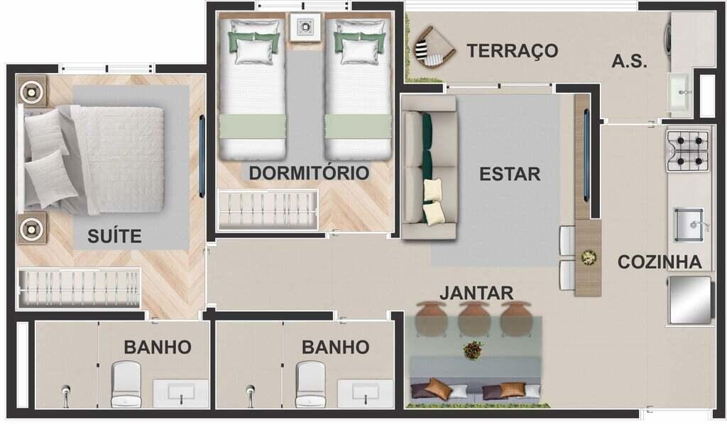 Apartamento à venda com 2 quartos, 46m² - Foto 31