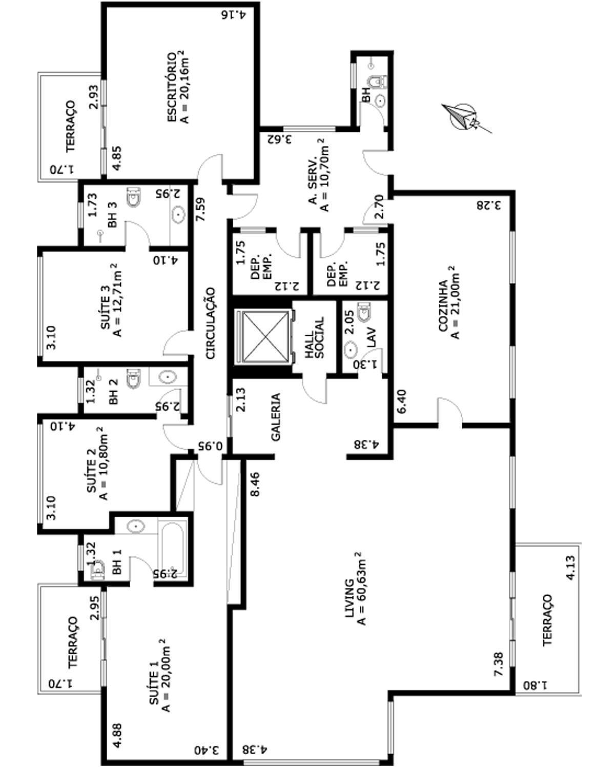 Apartamento à venda com 4 quartos, 280m² - Foto 5