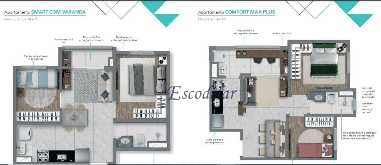 Apartamento à venda com 2 quartos, 42m² - Foto 28