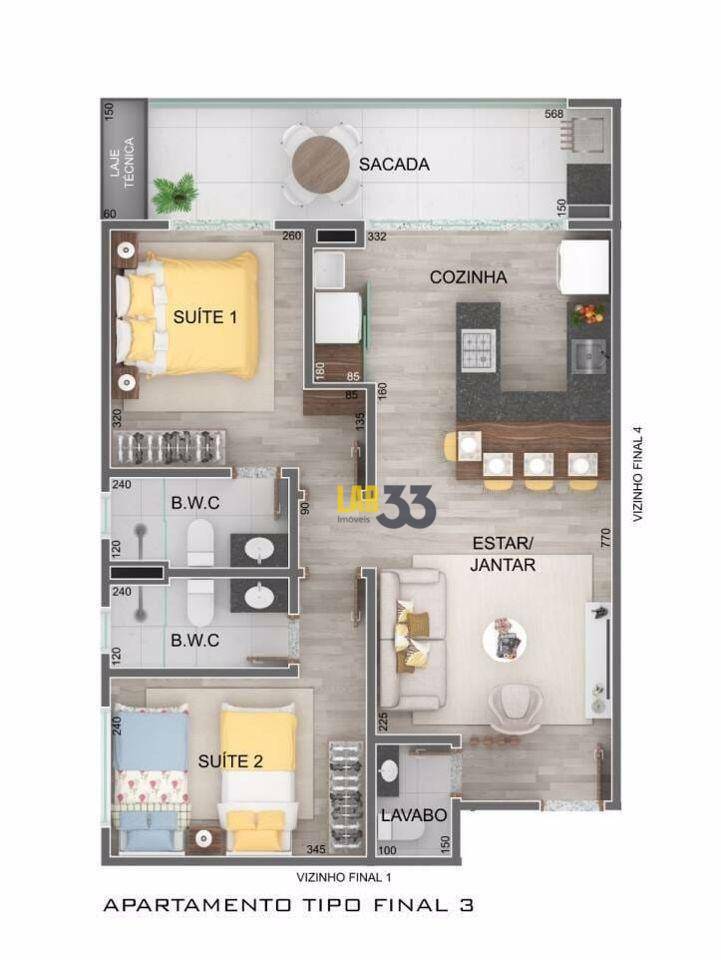 Apartamento à venda com 2 quartos, 70m² - Foto 12