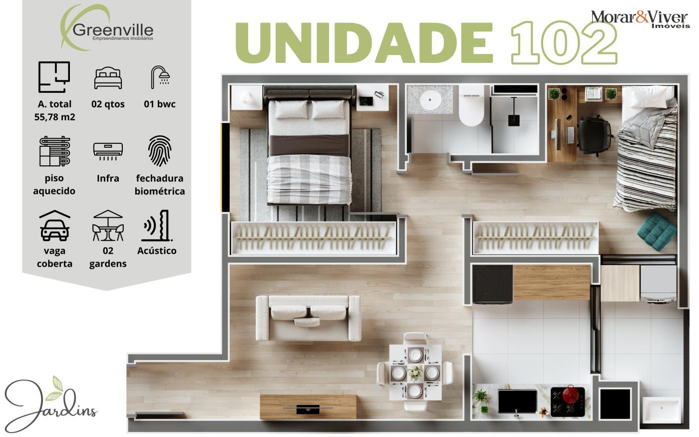 Apartamento à venda com 2 quartos, 49m² - Foto 6