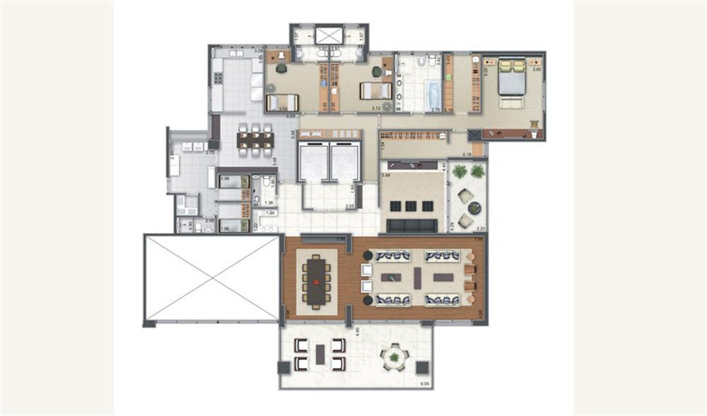 Apartamento à venda com 4 quartos, 332m² - Foto 10