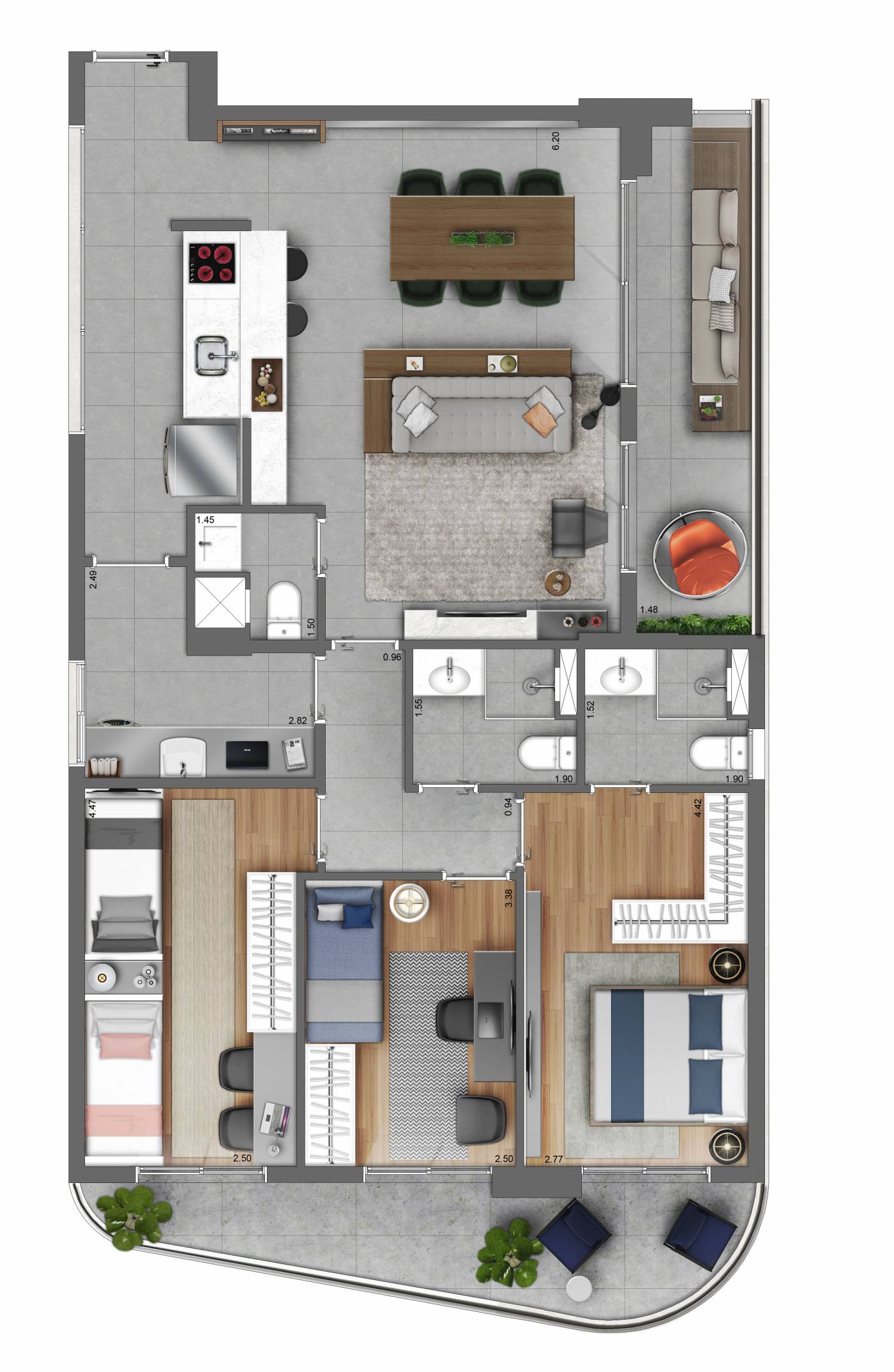 Apartamento à venda com 3 quartos, 117m² - Foto 16