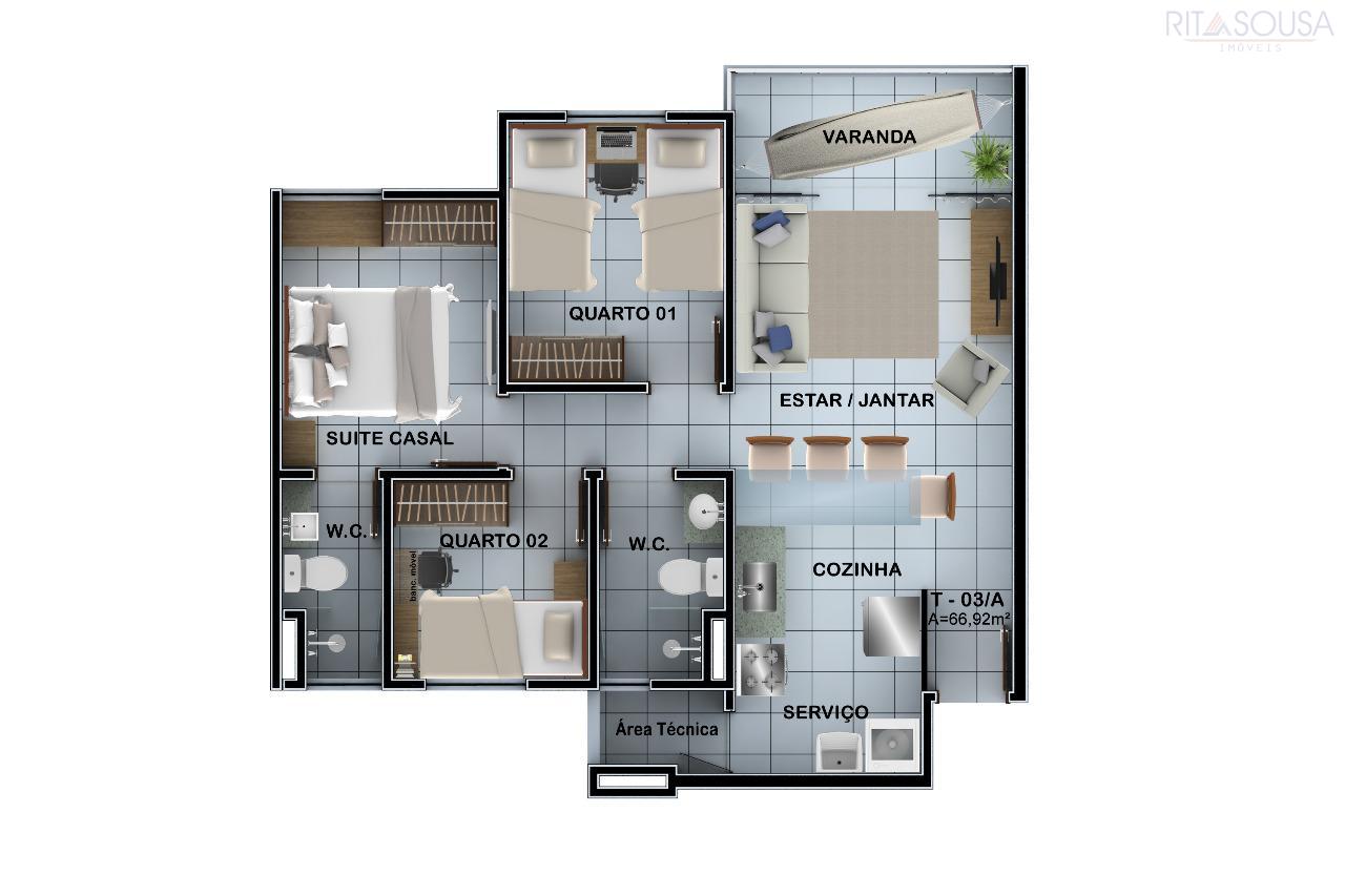 Apartamento à venda com 2 quartos, 55m² - Foto 23