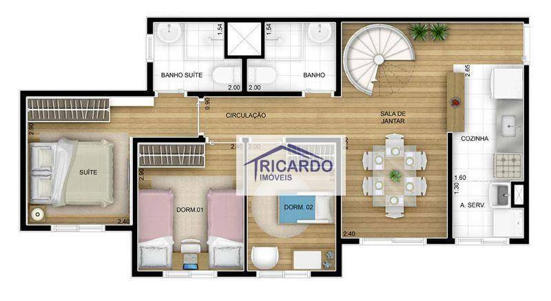 Apartamento à venda com 3 quartos, 113m² - Foto 17