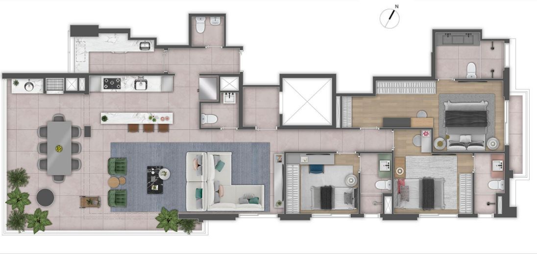 Apartamento à venda com 3 quartos, 143m² - Foto 9