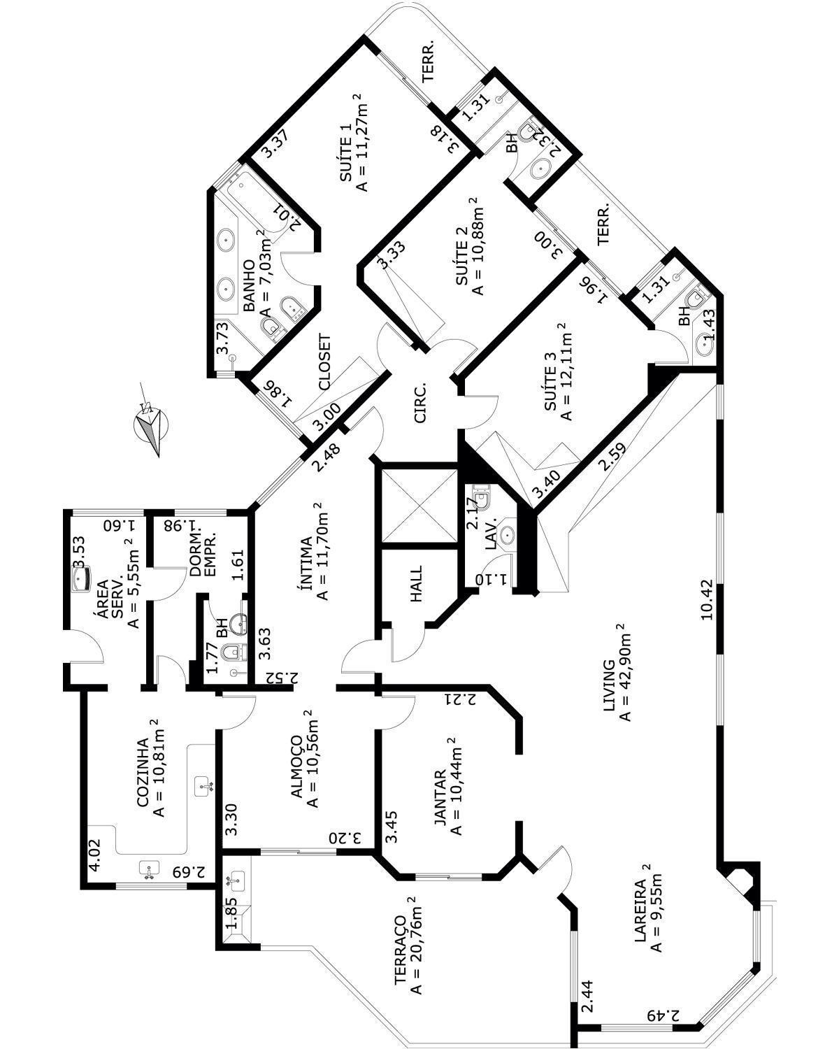 Apartamento à venda com 4 quartos, 225m² - Foto 9