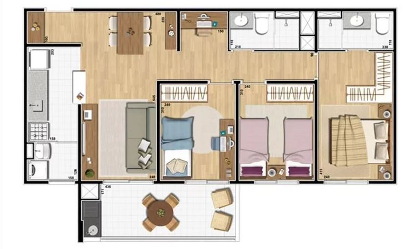 Apartamento à venda com 3 quartos, 97m² - Foto 6