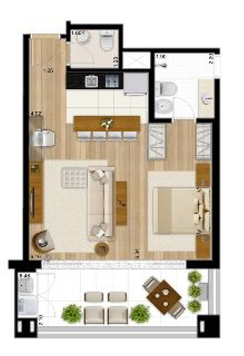 Apartamento à venda com 1 quarto, 58m² - Foto 17