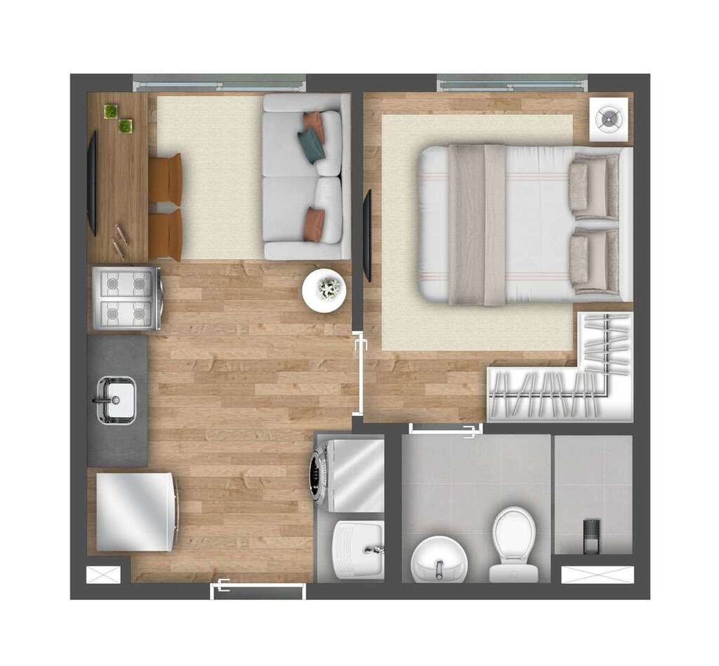 Apartamento à venda com 2 quartos, 34m² - Foto 21