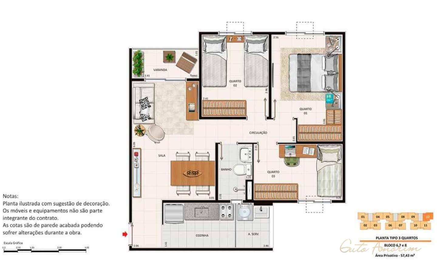 Apartamento à venda com 2 quartos, 46m² - Foto 17