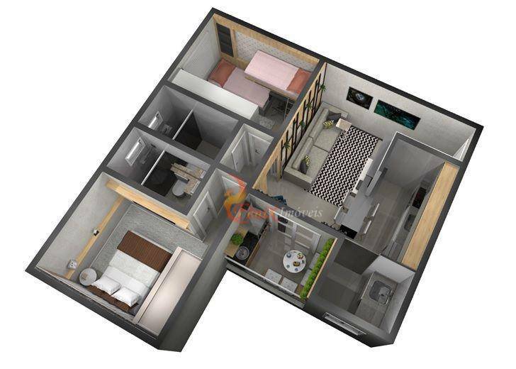 Apartamento à venda com 2 quartos, 51m² - Foto 10