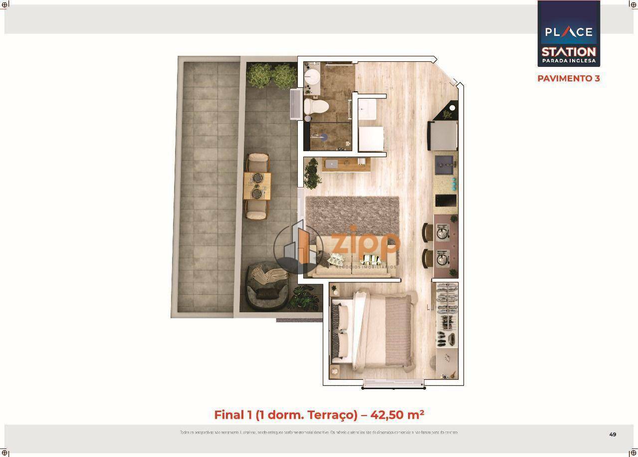 Apartamento à venda com 1 quarto, 29m² - Foto 8