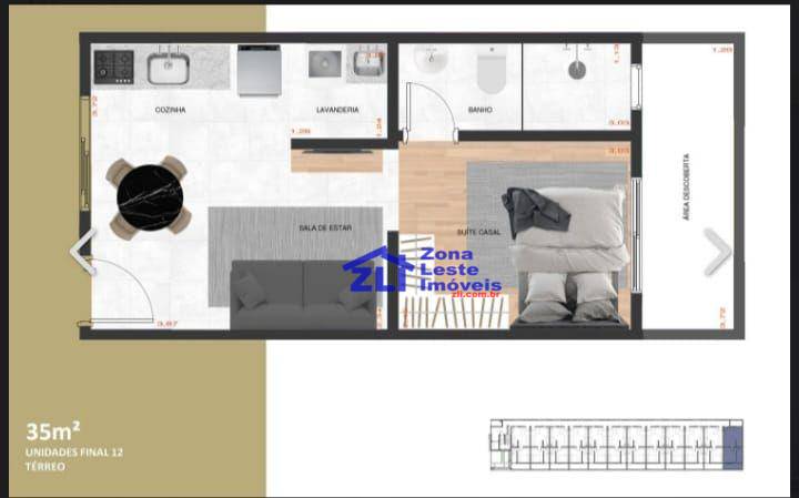 Apartamento à venda com 1 quarto, 34m² - Foto 17