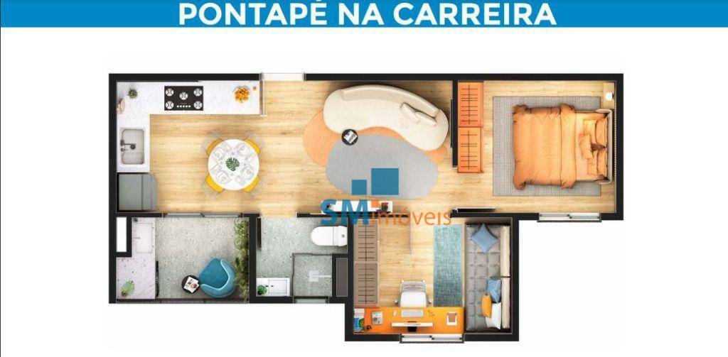 Apartamento à venda com 2 quartos, 38m² - Foto 5