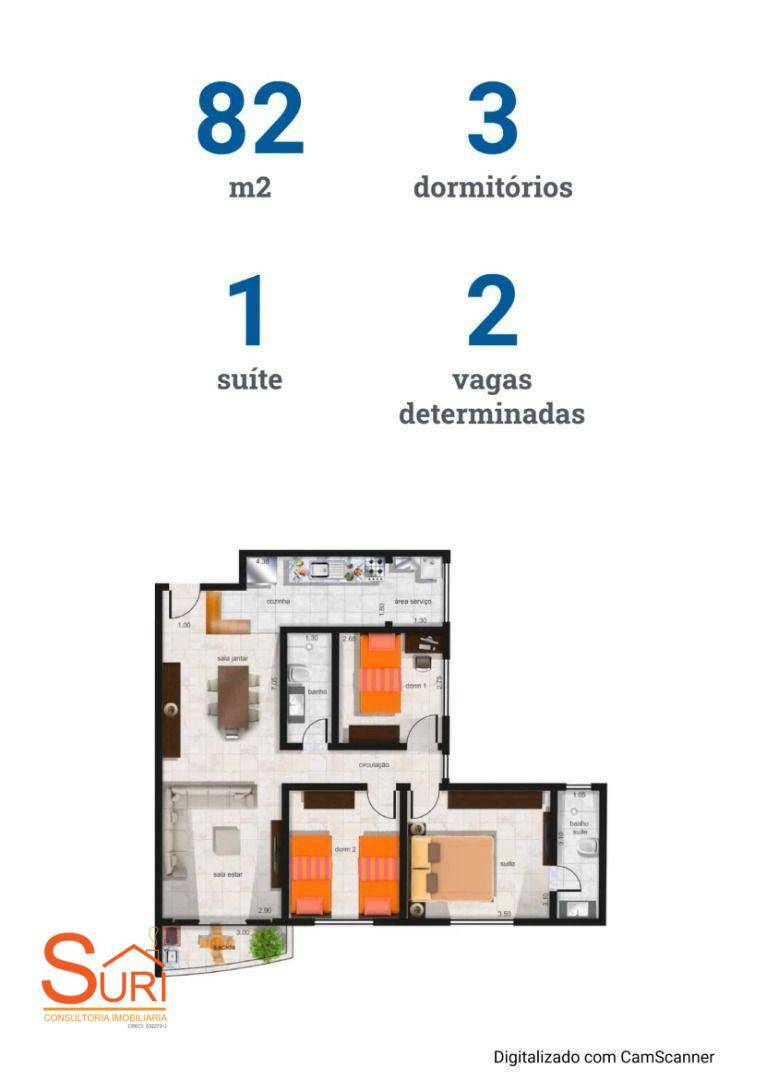 Apartamento à venda com 3 quartos, 82m² - Foto 13