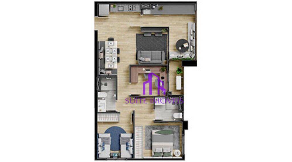 Apartamento à venda com 3 quartos, 95m² - Foto 4