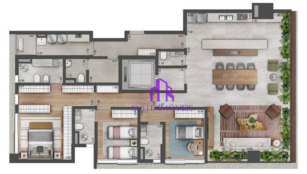 Apartamento à venda com 3 quartos, 173m² - Foto 41