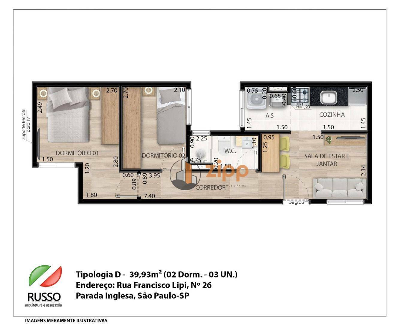 Apartamento à venda com 1 quarto, 29m² - Foto 7