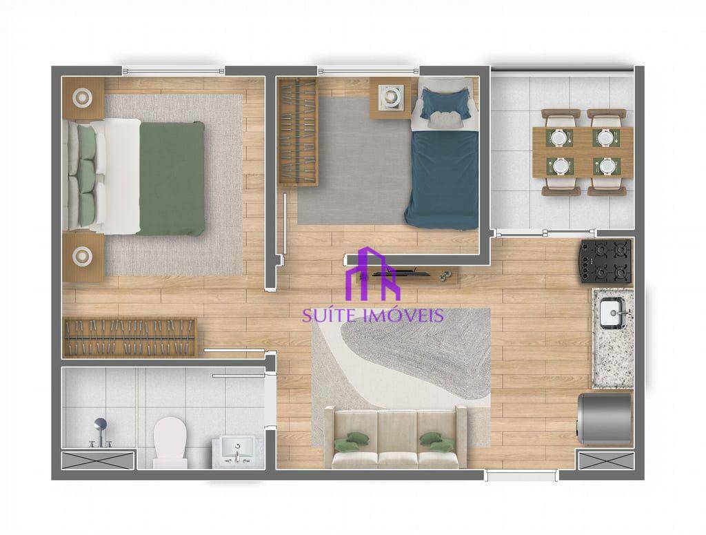 Apartamento à venda com 2 quartos, 33m² - Foto 5